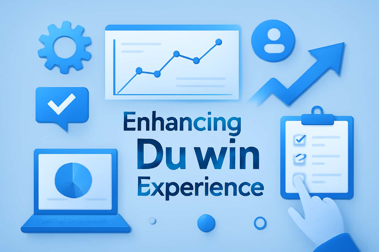 A visual representation of a user engaging with the Du win platform, highlighting user experience.