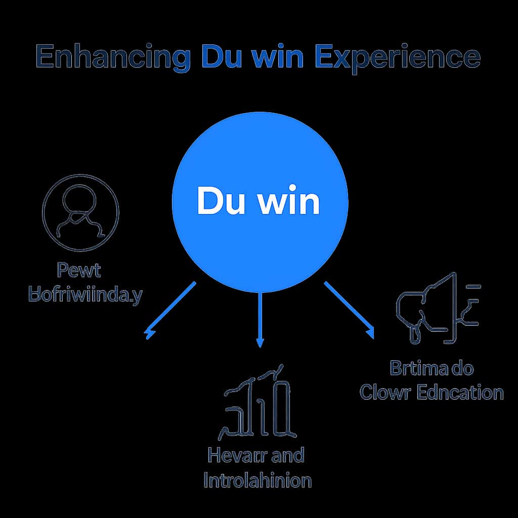 An educational diagram illustrating steps to enhance the Du win experience.