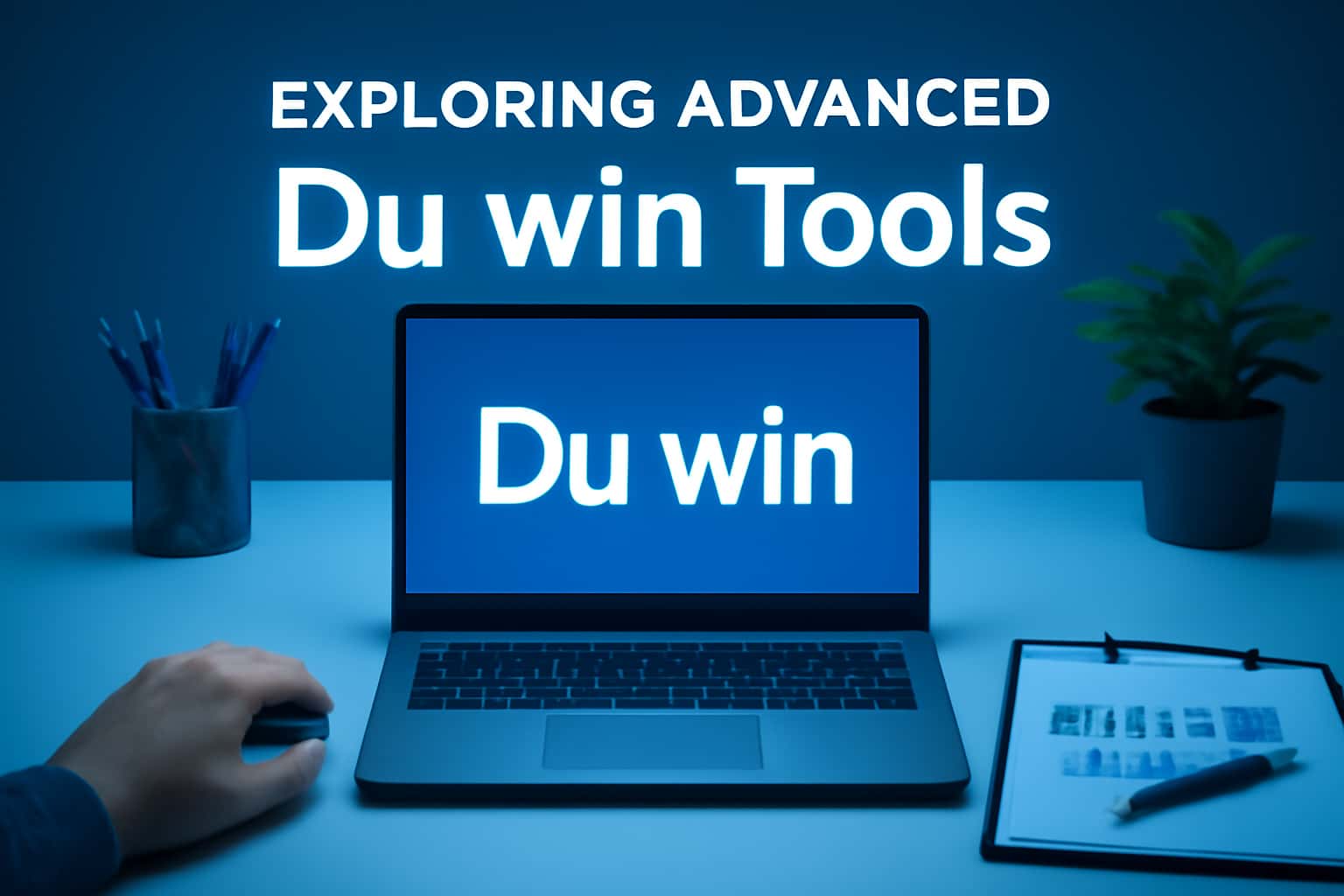 An informational graphic illustrating the features of Advanced Du win Tools.