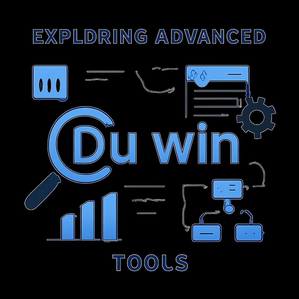 A diagram explaining the functionalities of Advanced Du win Tools.