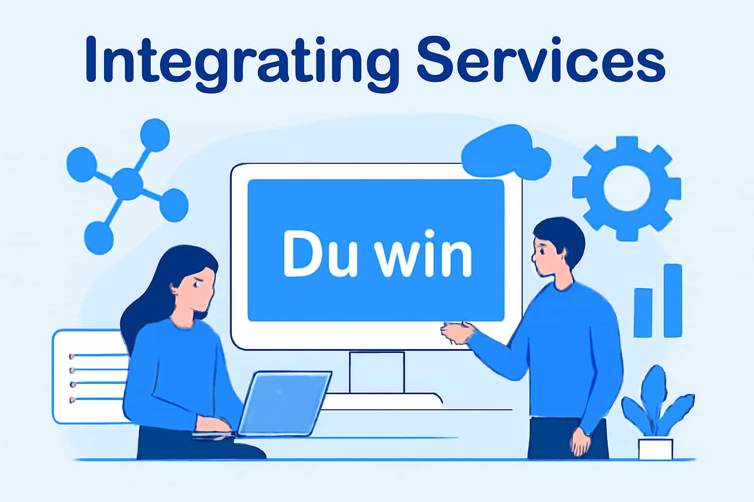 An informational representation of Integrating Du win Services
