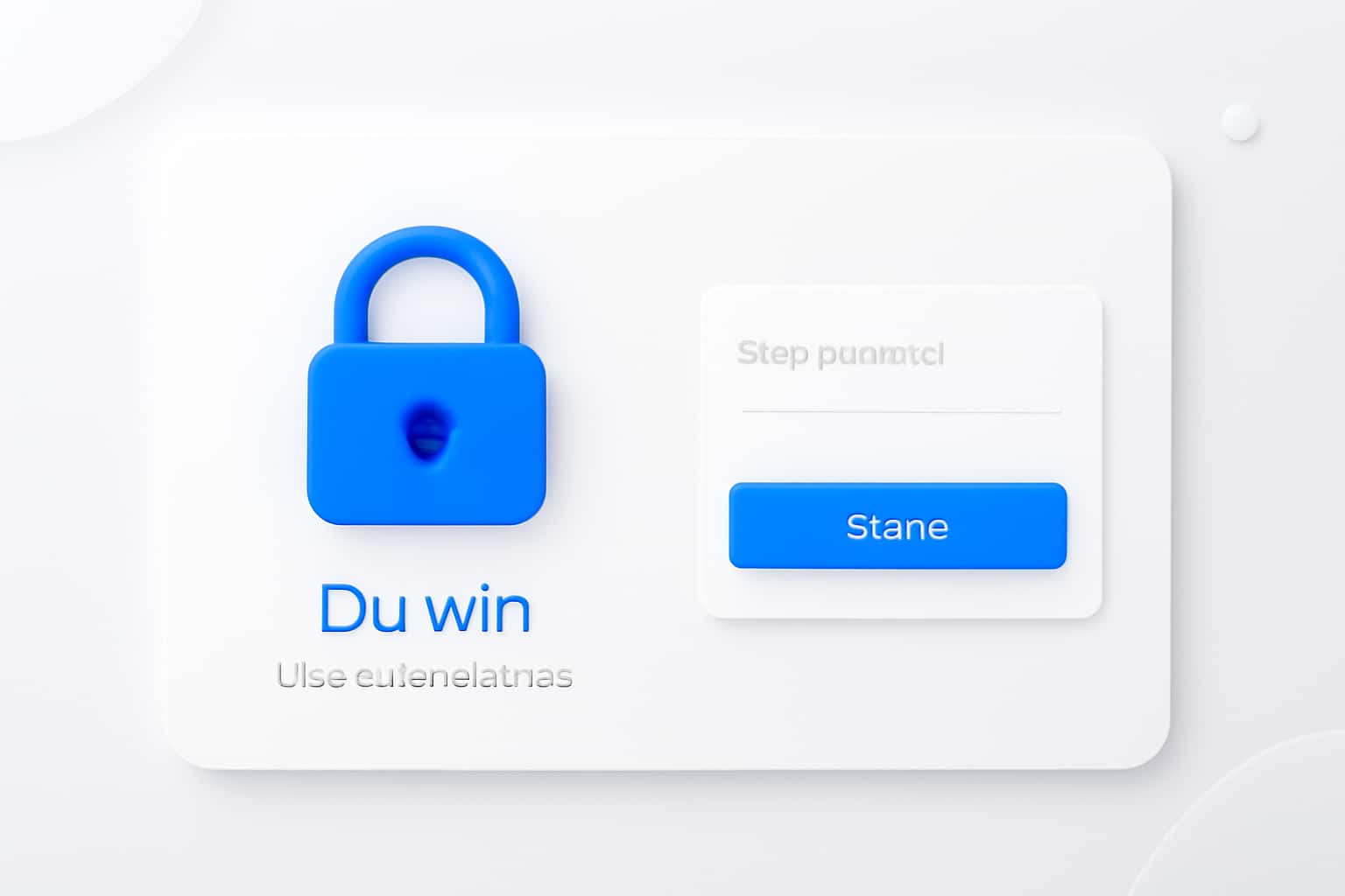 Du win User Authentication Interface